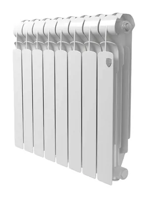 Радиатор биметаллический ROYAL THERMO 8 секций B 500, 1664Вт, белый, НС-1682299