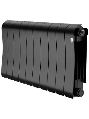 Радиатор биметаллический 10 секций ROYAL THERMO ВШГ:370х800х90, 1150Вт Noir Sable, НС-1683527