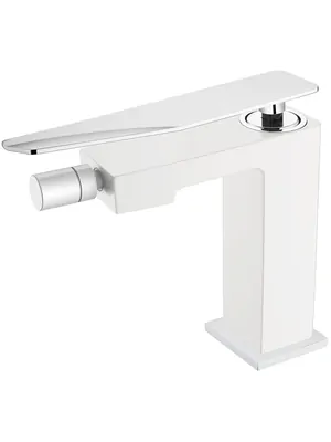 Смеситель Boheme 146-WCR.2 для биде, на 1 отверстие, однозахватный, белый+хром