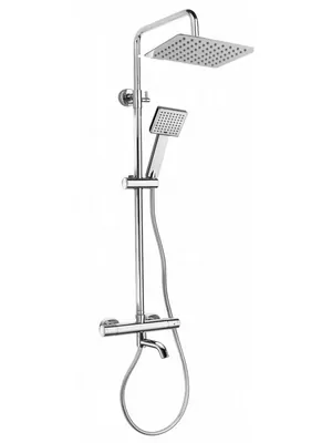 Душевая система ZEEGRES термостат для ванны/душа, верхним и ручным душем, хром 30051001