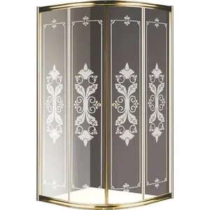 Душевой уголок Cezares (1000х1000х1950) -R-2-100-SCORREVOLE-CP-G