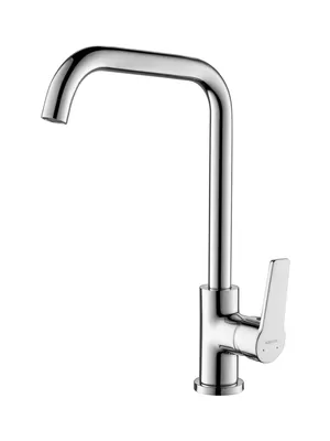 Смеситель для кухни Aquatek AQ1781CR однозахватный, поворотный излив 306мм, цвет: хром