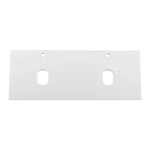 Столешница BelBagno (1404x462x19) МДФ, для 2 раковин, 2 отв. под смес., Bianco Lucido EK-140-2-BL