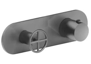 Смеситель для душа Fantini термостатический встраиваемый Matt Gun Metal 47P5P331B