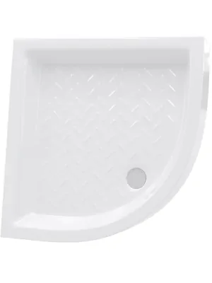 Душевой поддон RGW CR/R-088 (800х800х100) полукруглый, керамика, белый 19170488-01