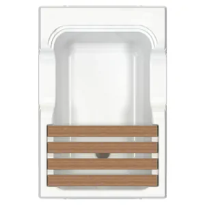 Ванна акриловая Радомир (1200х800) белая, для религиозных омовений, на ножках 1-01-0-0-1-166