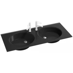 Раковина Jacob Delafon 120см с 1 отверстием, черный матовый EB2565-DE2