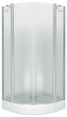 Уголок душевой GOOD DOOR BAS R-80-C-CH (80х80) полукруглый, без поддона