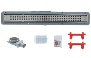 Душевой лоток Bettoserb Net Line 550мм с решеткой, 48л/мин, комбинир. затвор, нерж.сталь 13702516