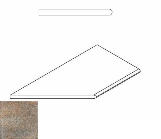 District X2 Emerald Bordo Round Sx 60X30 матовая