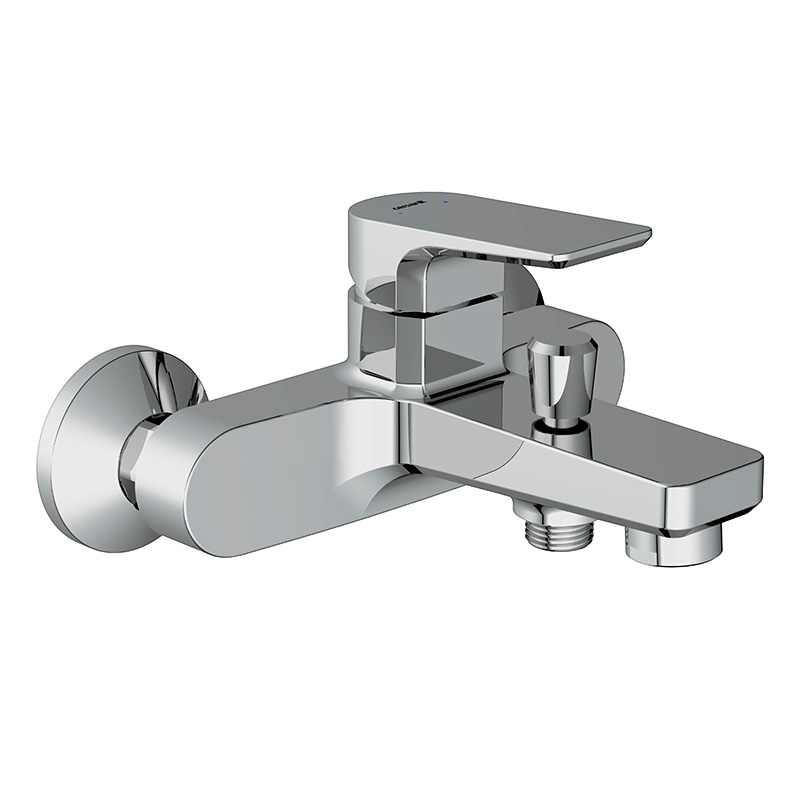 Смеситель для ванны/душа Cersanit 63064 настенный, однорычажный, хром