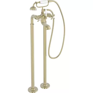 Смеситель для ванны Jacob Delafon E24314-BGG напольный, двухзахв., руч.душ, бежевое золото