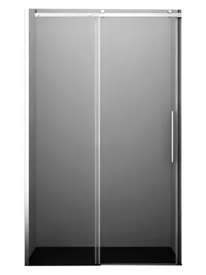 Душевая дверь WasserKRAFT 1300х2000 стекло прозрачное/профиль серебристый