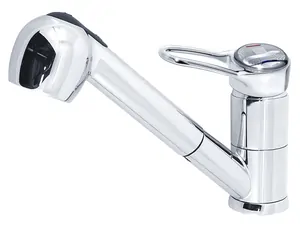 Смеситель для кухни VARION Armaturen 9940 96 3 однозахватный, низкий излив, вытяжная лейка