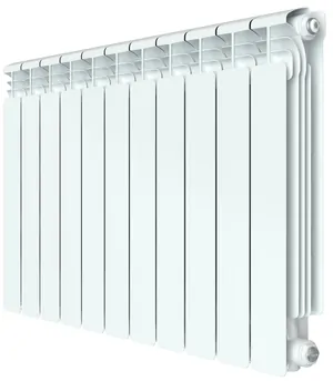 Радиатор алюминиевый Rifar VENTIL VR 500 нижнее правое подключение, 11 секции, 50мм, 2046 Вт