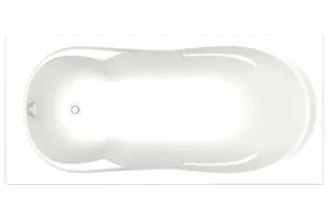 Ванна акриловая BAS 1700х800 прямоугольная, каркас, без слива-перелива, цвет: белый