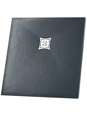 Душевой поддон RGW ST-0088G (800х800х25) квадратный, иск. камень, графит 16152088-02
