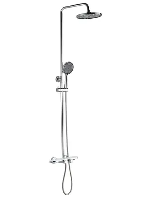 Душевая система ESKO STT2000  настенная, термостат, ручной/верхний душ, хром
