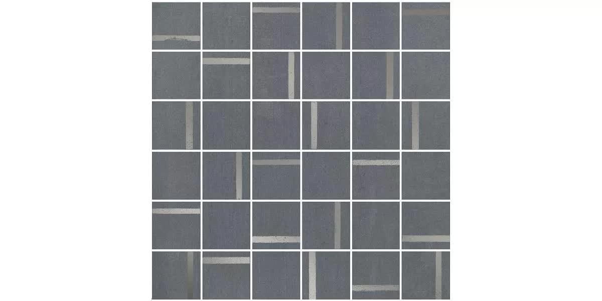 мозаика Гварди Декор 2 Мозаичный Синий Матовый Обрезной 30x30