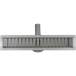 Душевой лоток L 500мм, H 70мм, из нержавеющей стали с решеткой Роуд, сифон на 360° 34110