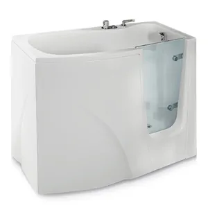 Ванна Gruppo Treesse V3411dx 1200х700х900 CrystalTech, правая, сидячая, дверца, смеситель