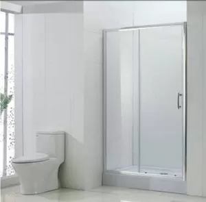 Душевая дверь BAND HOURS 100D (1000x1900) откатная, прозрачное стекло/профиль хром