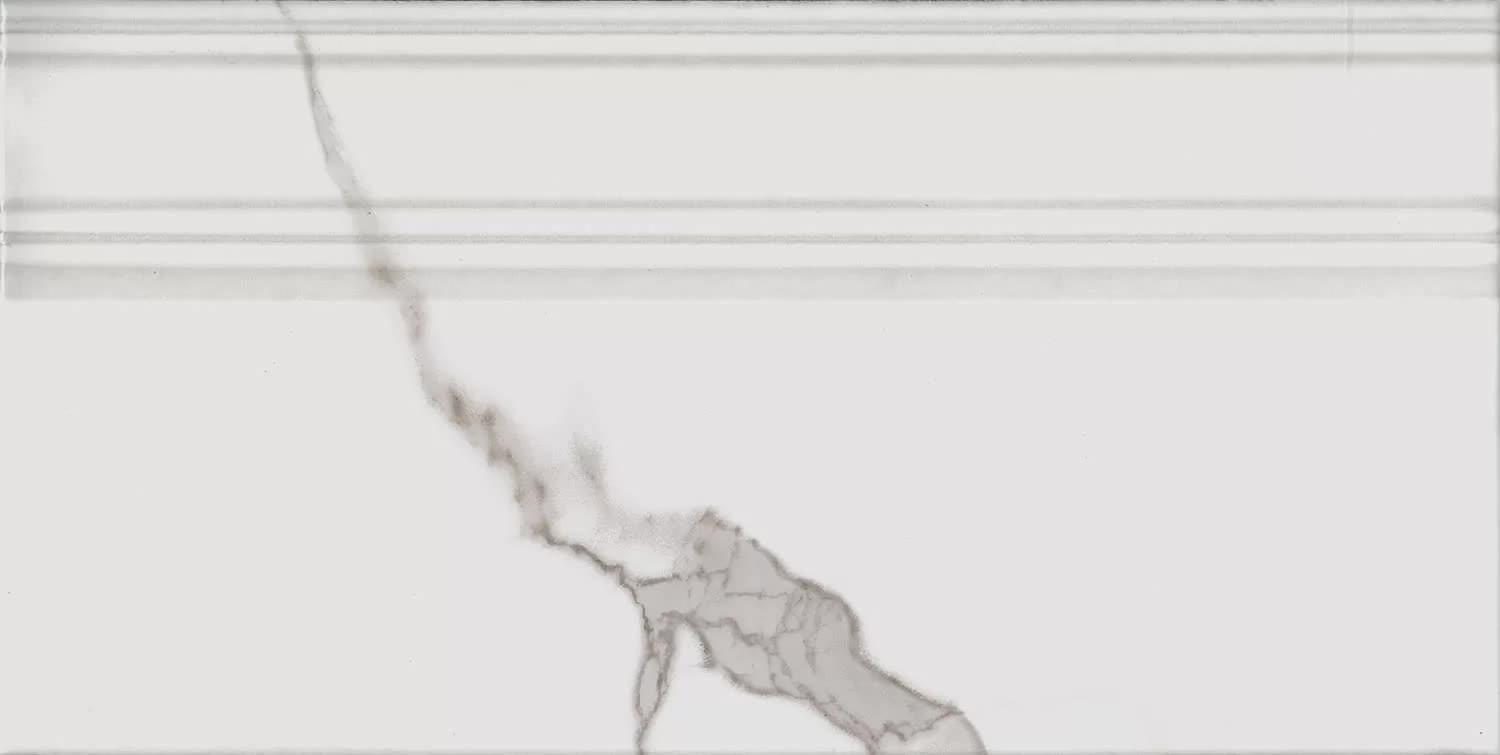 Монте Тиберио Плинтус Белый Глянцевый Обрезной 20x40