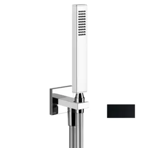 Душевой гарнитур Gessi Rettangolo 20123.299 шланговое подключение, лейка, шланг, черный