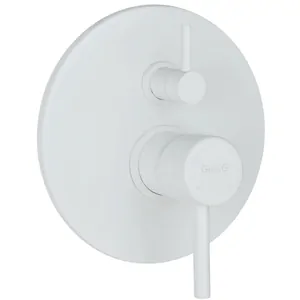 Смеситель для душа Giulini F6513-3BO встраиваемый, однозахватный, на 3 выхода, белый матовый