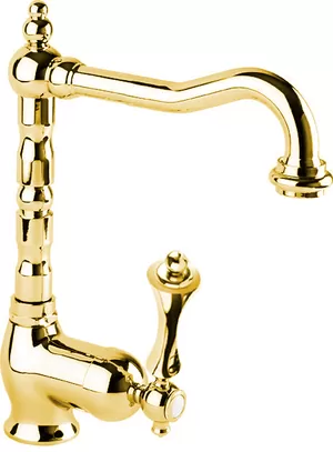 Смеситель CEZARES -LSM2-03/24-M для умывальника, донный клапан, золото