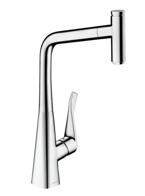 Смеситель Hansgrohe Metris Select M71 для кухни 320 мм вытяжной поворотный излив хром 14884000