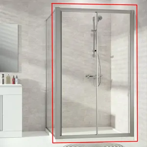 Душевая дверь HUPPE Alpha2 1500х2000 раздвижная, матовое серебро/стекло прозр.Anti-P A22312.087.322