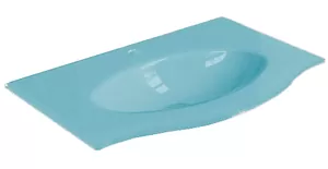 Раковина для тумбы Caprigo (810x466) стеклянная, антарктида матовый OW15-1312-R817