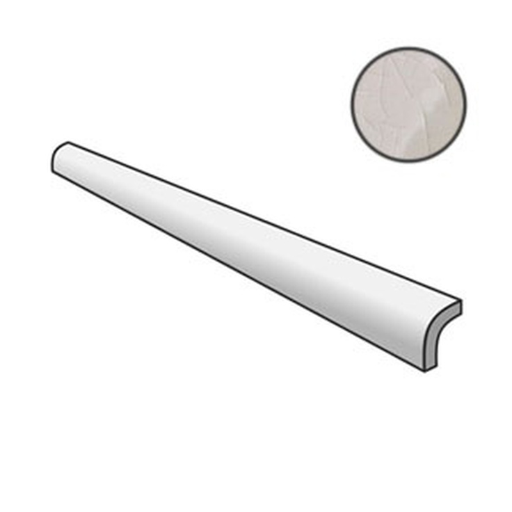 Equipe Masia 23308 Pencil Bullnose Cream Crackle 3x15 глянцевая