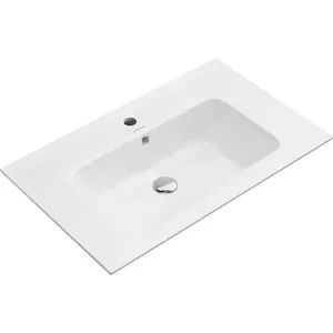 Раковина KERAMA MARAZZI Piano подвесная/мебельная, 755х460х180, с отверстием, белая гл. PI.wb.75