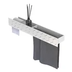 Полка FLOW Trio 700х130х90 бумагодерж. слева, полотенцедерж. справа, белый Fl--trio70-tpp-б