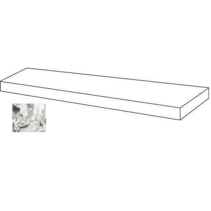 Atlas Concorde Russia Forte Dei Marmi Quark 620070002677 Ceppo Apuano Forest Scalino Angolare Dx Matt 33x80 матовая