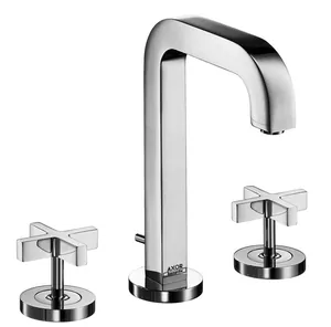 Смеситель Axor 39133 для умывальника двухзахватный (крестовые) с розетками, излив 140 мм