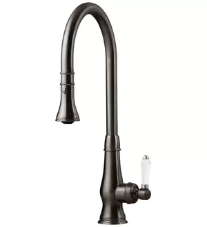 Смеситель Nicolazzi для кухни с выдвижной лейкой, матовое железо состар. 3420FV76P