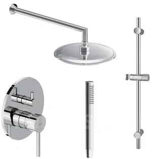 Душевая система DAMIXA (верхний/ручной душ, смеситель, штанга), хром 936530000
