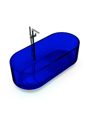 Ванна отдельностоящая Knief Ellipse Shape (1700х750х560) из полимерного материала, цвет: 07 Marine blue, 0700-AL497-07