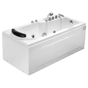 Акриловая ванна Gemy (1700х750) гидромассажная,с хромотерапией, правая G9006-1,7 B R