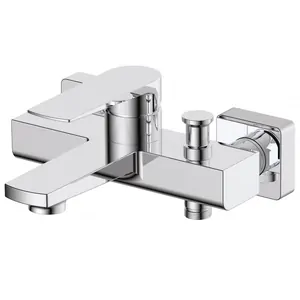 Смеситель для ванны/душа BelBagno CAR-VASM-CRM однозахватный, настенный, хром