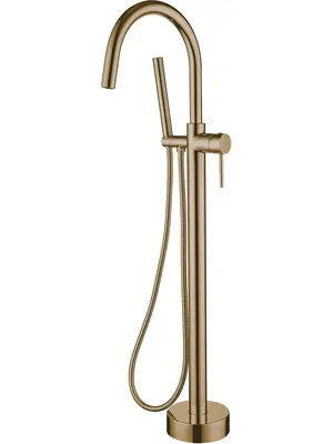 Смеситель Boheme 469-BR для ванны/душа, напольный, однозахватный, с ручным душем, бронза