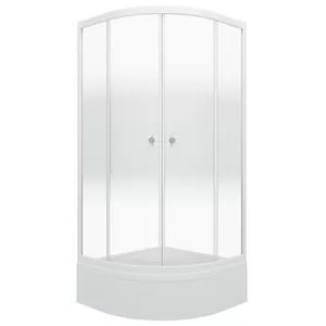 Душевой уголок Triton В (90х90) средний поддон, стекло 4 мм градиент/профиль белый DK212_1