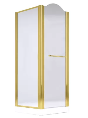 Душевой уголок Migliore (900х900х1950) стекло матовое, золото 22672