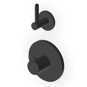 Смеситель для ванны/душа Zucchetti встраиваемый, термостат, черный матовый ZIS3646.N6