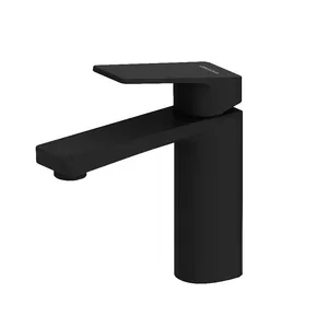 Смеситель Damixa для раковины, однозахватный, без донного клапана, черный матовый 400210300