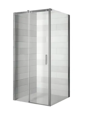 Уголок душевой RIHO G006014120 Left (1400х900х1950) левый, профиль хром/стекло прозрачное 8мм