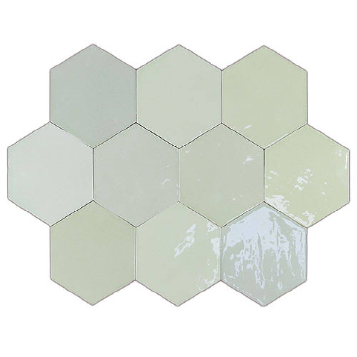 WOW Mestizaje / Zellige 122083 Mint 10,8x12,4 глянцевая